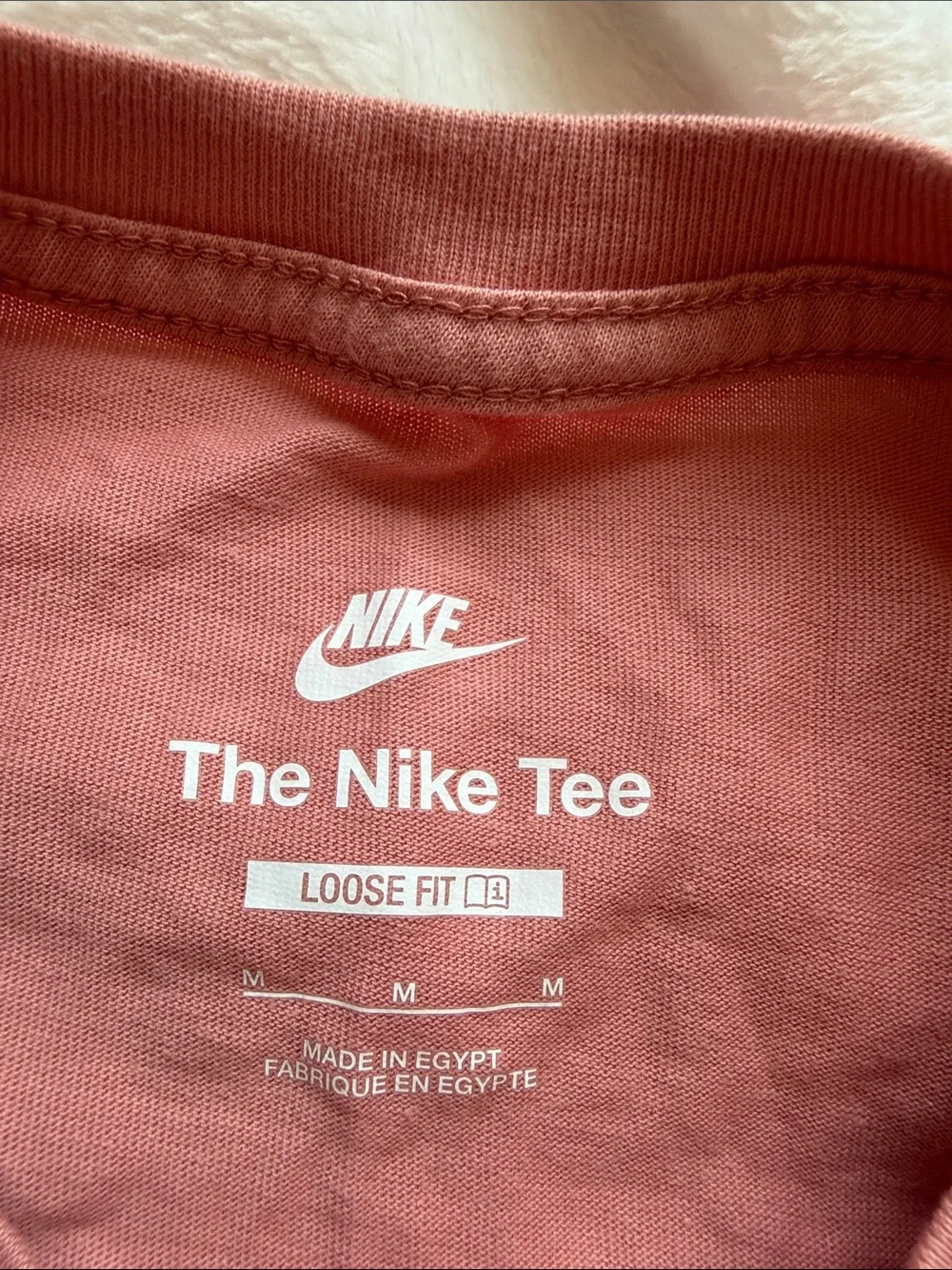 Nike Long Sleeve Logo Tee - Dusty Rose
